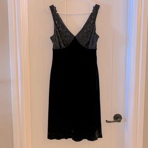 Nine West velvet beeded dress.